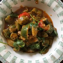 A picture of Parveen’s Bhindi (Okra).