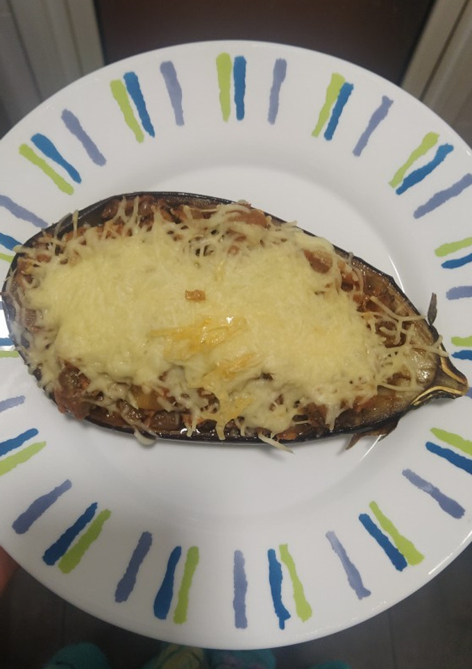 Una foto de Berenjena rellena de atún