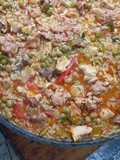 Paella de carnes