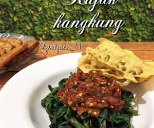 Fresh, Menyajikan Rujak kangkung Enak Sederhana