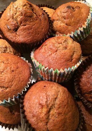 Banános-csokis muffin recept fotója