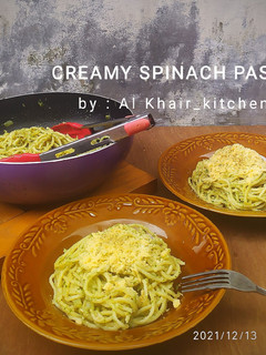 Foto resep Creamy spinach pasta
