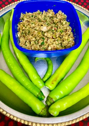 मिरचीचा ठेचा (Mirchicha Thecha Recipe In Marathi) रेसिपी चे मुख्य फोटो 