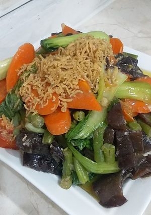 Foto resep Tumis pakcoy jamur wortel simple ala ibuLuRah