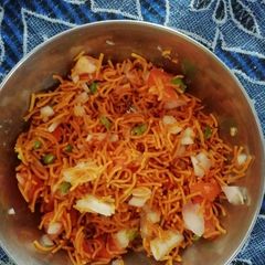 Cornflakes bhel A picture of Cornflakes bhel.