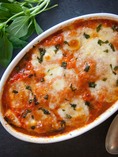 Una foto de Berenjenas a la parmesana