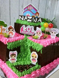 Foto resep Cake ultah sudut (base cake blackfores panggang)