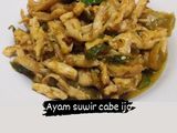 Ayam suwir cabe ijo