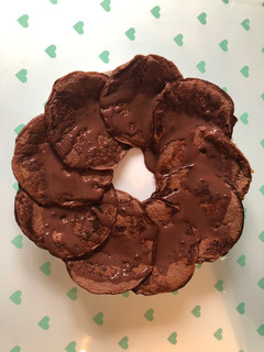 Una foto de Tortitas de plátano y cacao