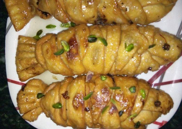 Fish shaped sweet gujiya