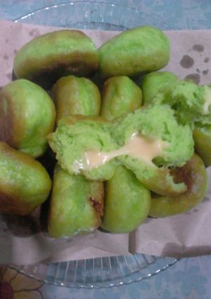 Foto resep Roti Goreng Pandan isi keju lumer
