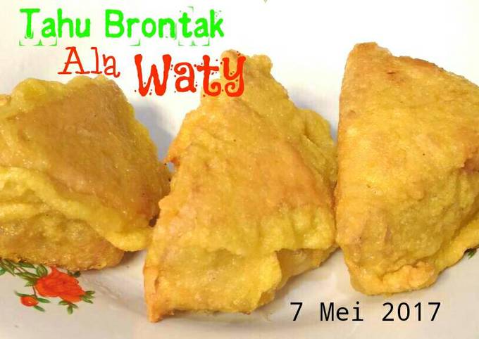 Resep Tahu Brontak Resep Keluarga oleh Wattini Kitchen - Cookpad