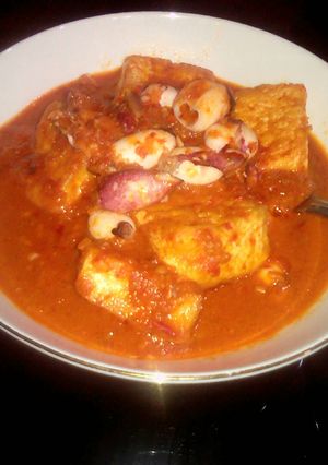 Foto resep Cumi tumis sambal merah