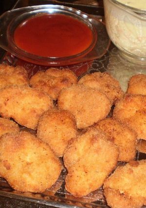 A picture of Chicken nuggets.