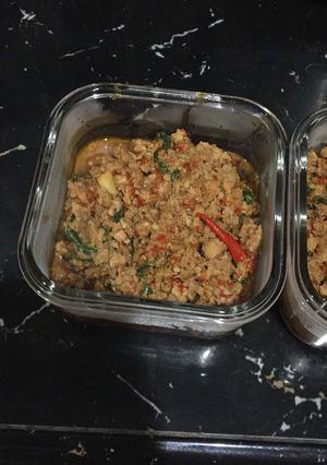 Foto resep Kad kra pao (Babi rica ala thailand)