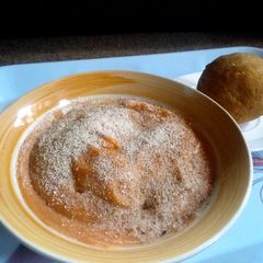 A picture of GingerFlavoured Tigernut Flour on Pap.