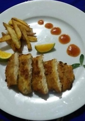 A picture of Crispy Panko Chicken Breast😍😋.