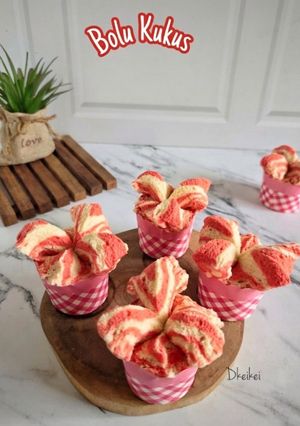 Foto resep Bolu Kukus Merah Putih