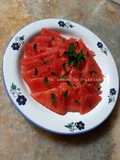 Carpaccio pastèque basilic 🍉 🌱