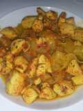 "Pasta" de Konjac con pollo (mucha fibra y pocas calorías)