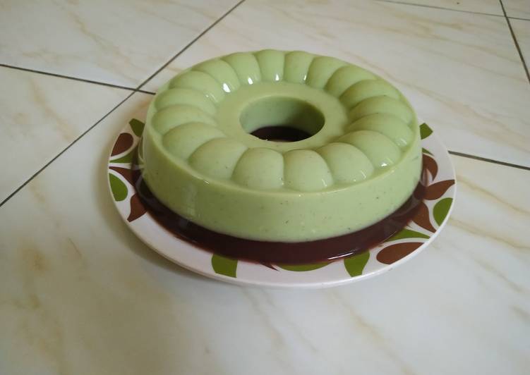 Puding Alpukat coklat