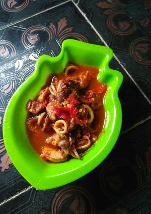 Foto resep Cumi asam pedas manis