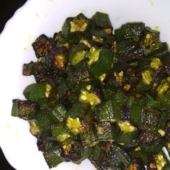 A picture of Okra fry.