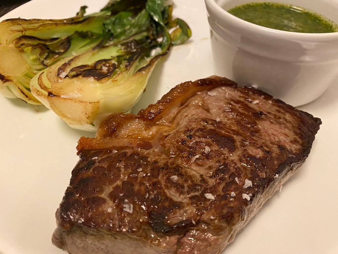 Angus hátszín steak recept recept fotó