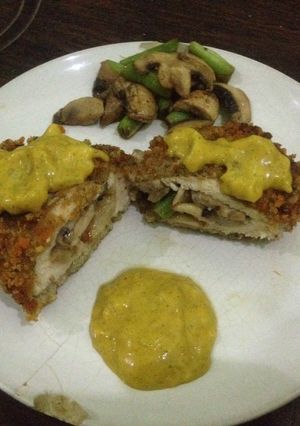 Foto resep Ayam Gulung Saus Mustard