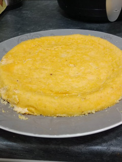 Una foto de Pudding de panga y langostinos