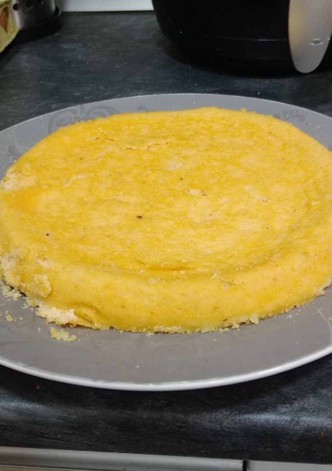 Una foto de Pudding de panga y langostinos