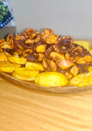 Una foto de Pulpo a la Gallega