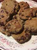 Galletas de avena y plátano con chispas de chocolate