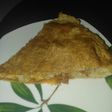 Hojaldre relleno de carne picada con salsa barbacoa