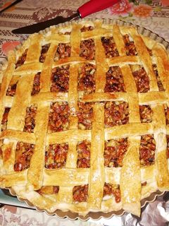 Una foto de Tarta de manzana y nuez