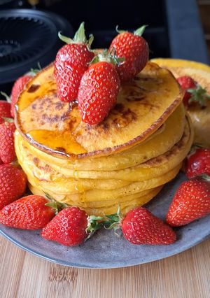 Une photo de Pancakes à la carotte 🥕