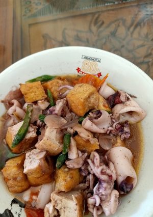 Foto resep Tumis cumi tahu