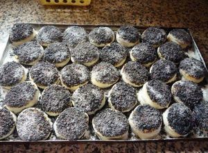 Una foto de Tortitas negras...se me hace agua la boca
