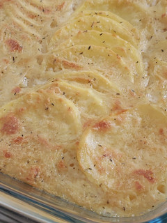 Une photo de Gratin dauphinois version vegan