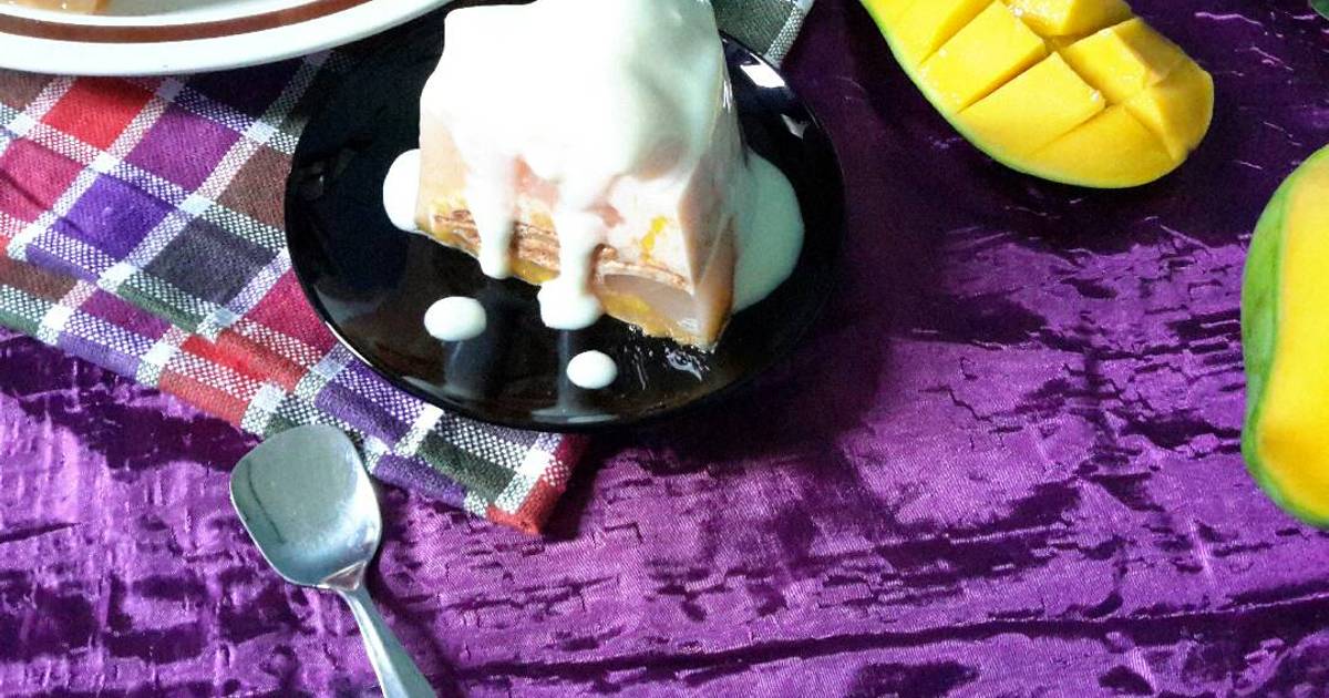 Resep Puding Mangga Berlapis Biskuit Marie Oleh Lennylenny Cookpad