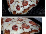 Pizza de masa de pollo y avena súper proteica
