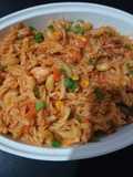 Spiral macaroni pasta