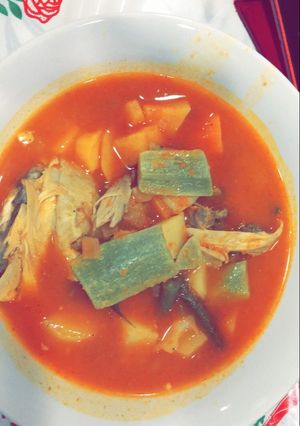 صورة لوصفة صالونة دجاج 😋💞:-