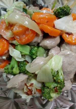 Foto resep Capcay kuah kental kaldu jamur