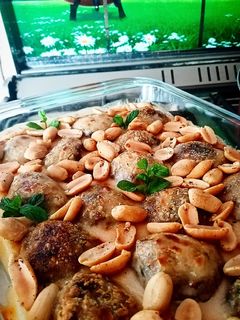 صورة لوصفة كرات الكفتة بالطحينية