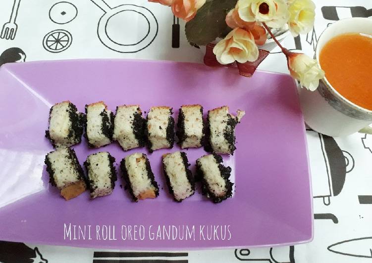 Bahan Mini roll oreo gandum kukus | Cara Membuat Mini roll oreo gandum kukus Yang Bikin Ngiler