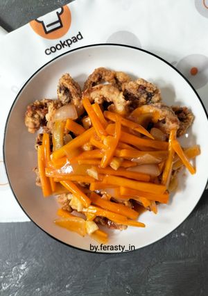 Foto resep Cumi Goreng Tepung Saus Asam Manis