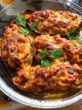 Berenjenas rellenas de pollo