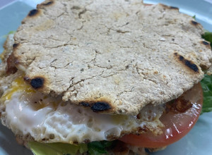 Una foto de Pan Pita de Avena Casero