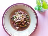 Tumis cumi, jamur, buncis